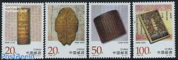 China People’s Republic 1996 Archives 4v, Mint NH, Nature - Turtles - Art - Books - Unused Stamps