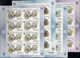 Russia, Soviet Union 1987 WWF, 4 M/s, Mint NH, Nature - Bears - World Wildlife Fund (WWF) - Nuovi