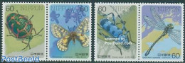 Japan 1986 Insects 4v, Mint NH, Nature - Butterflies - Insects - Ungebraucht