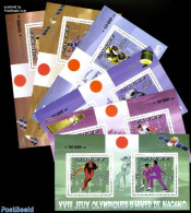 Congo Dem. Republic, (zaire) 1996 Olympic Winter Games 6 S/s, Mint NH, Sport - Transport - (Bob) Sleigh Sports - Ice H.. - Invierno
