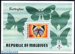 Maldives 1975 Butterflies S/s, Mint NH, Nature - Butterflies - Maldives (1965-...)
