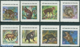 Vietnam 1976 Animals 8v, Mint NH, Nature - Animals (others & Mixed) - Bears - Cat Family - Monkeys - Other & Unclassified