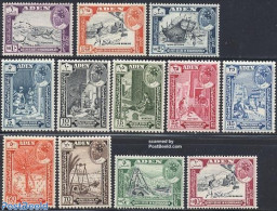 Aden 1963 Definitives, Handicrafts 12v, Unused (hinged), Transport - Various - Ships And Boats - Textiles - Art - Cera.. - Bateaux