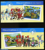 France 2011 Regional Festivals 24v (2 Booklets) S-a, Mint NH, Religion - Various - Saint Nicholas - Stamp Booklets - F.. - Nuevos