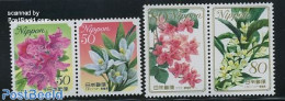 Japan 2011 Flowers 4v (2x [:]), Mint NH, Nature - Flowers & Plants - Unused Stamps