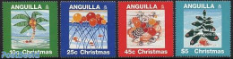 Anguilla 1995 Christmas 4v, Mint NH, Nature - Religion - Fish - Shells & Crustaceans - Christmas - Fische