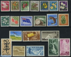 New Zealand 1960 Definitives 21v, Mint NH, History - Nature - Sport - Transport - Various - Geology - Fish - Flowers &.. - Unused Stamps