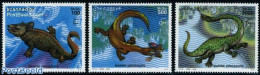 Somalia 2000 Prehistoric Animals 3v, Mint NH, Nature - Fish - Prehistoric Animals - Poissons