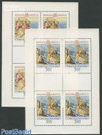 Czechoslovkia 1976 Gobelins 2 M/ss, Mint NH, Various - Textiles - Art - Paintings - Other & Unclassified