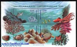 Türkiye 1998 International Ocean Year S/s, Mint NH, Nature - Fish - Reptiles - Shells & Crustaceans - Turtles - Altri & Non Classificati