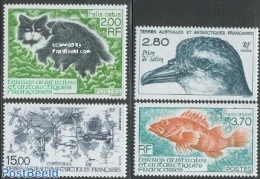 French Antarctic Territory 1994 Animals 4v, Mint NH, Nature - Animals (others & Mixed) - Birds - Cats - Fish - Nuovi