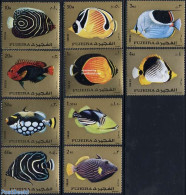 Fujeira 1972 Fish 10v, Mint NH, Nature - Fish - Fishes