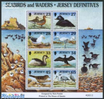 Jersey 1999 Sea Birds 8v M/s, Mint NH, Nature - Birds - Storks - Jersey