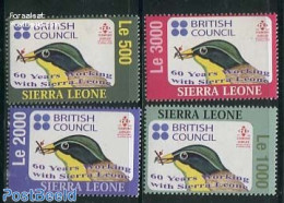 Sierra Leone 2004 60 Years British Council 4v, Mint NH, Nature - Birds - Autres & Non Classés