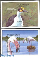Sierra Leone 1994 Birds 2 S/s, Mint NH, Nature - Birds - Flamingo - Andere & Zonder Classificatie