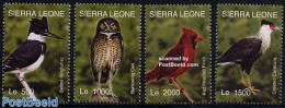 Sierra Leone 2004 Birds 4v, Mint NH, Nature - Birds - Birds Of Prey - Owls - Other & Unclassified