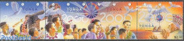 Tonga 1999 Millennium 4v [:::], Mint NH, Nature - Transport - Various - Birds - Ships And Boats - Globes - New Year - .. - Schiffe