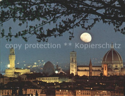 72340476 Firenze Florenz Panorama Notturno Stadtbild Im Mondschein  - Autres & Non Classés