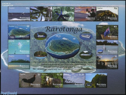 Cook Islands 2011 Rarotonga Views M/s, Mint NH, Nature - Sport - Transport - Various - Animals (others & Mixed) - Bird.. - Pesci