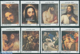 Saint Vincent 1989 Titian 8v, Mint NH, Art - Paintings - St.Vincent (1979-...)