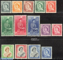 New Zealand 1953 Definitives 14v, Mint NH, History - Nature - Kings & Queens (Royalty) - Horses - Ungebraucht