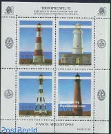 Argentina 1992 Lighthouses 4v M/s, Mint NH, Various - Lighthouses & Safety At Sea - Ungebraucht