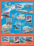 France 2002 20th Century, Transports 2x5v In M/s, Mint NH, Religion - Transport - Churches, Temples, Mosques, Synagogu.. - Ongebruikt