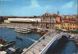 72340455 Venezia Venedig La Ferrovia E Ponte Degli Scalzi Bahnhof Bruecke Venezi - Autres & Non Classés