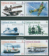Falkland Islands 2005 End Of World War II 3x2v [:], Mint NH, History - Transport - World War II - Aircraft & Aviation .. - Guerre Mondiale (Seconde)