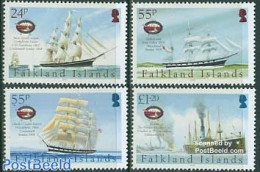 Falkland Islands 2005 Maritime Heritage 4v, Mint NH, Transport - Ships And Boats - Ships