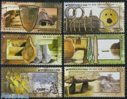 Korea, South 1999 Prehistory 6v, Mint NH, History - Transport - Archaeology - Ships And Boats - Cave Paintings - Archeologie