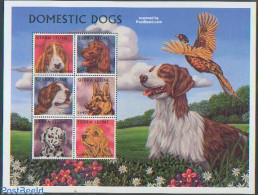 Sierra Leone 1997 Dogs 6v M/s, Mint NH, Nature - Dogs - Sonstige & Ohne Zuordnung