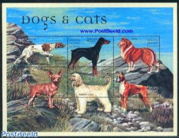 Sierra Leone 2000 Dogs 6v M/s (6x1100Le), Mint NH, Nature - Dogs - Andere & Zonder Classificatie