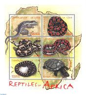 Sierra Leone 2001 Reptiles 6v M/s, Mint NH, Nature - Reptiles - Snakes - Turtles - Andere & Zonder Classificatie