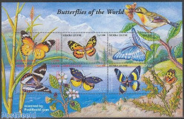 Sierra Leone 2002 Butterflies 6v M/s, Mint NH, Nature - Butterflies - Other & Unclassified