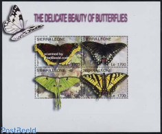 Sierra Leone 2004 Butterflies 4v M/s, Pearl Crescent, Mint NH, Nature - Butterflies - Andere & Zonder Classificatie