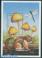 Angola 1999 Mushroom S/s, Mycena Lilacifolia, Mint NH, Nature - Mushrooms - Pilze