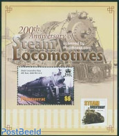 Montserrat 2005 Locomotives S/s, QR1, Mint NH, Transport - Railways - Eisenbahnen