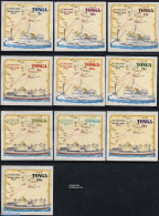 Tonga 1972 Commercial Fleet 10v, Mint NH, Transport - Various - Ships And Boats - Maps - Bateaux
