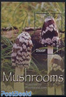 Burundi 2004 Mushroom S/s, Coprinus Picaceus, Mint NH, Nature - Mushrooms - Mushrooms