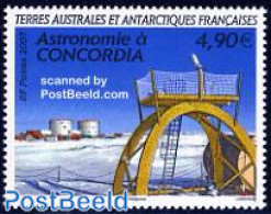 French Antarctic Territory 2007 Astronomy In Concordia 1v, Mint NH, Science - Astronomy - Ungebraucht