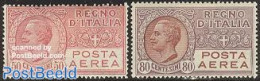 Italy 1928 Airmail 2v, Unused (hinged) - Andere & Zonder Classificatie