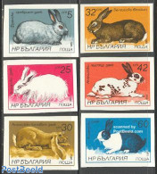 Bulgaria 1986 Rabbits 6v Imperforated, Mint NH, Nature - Animals (others & Mixed) - Rabbits / Hares - Nuevos