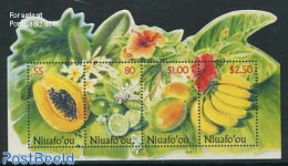 Niuafo'ou 2001 Fruits S/s, Mint NH, Nature - Fruit - Obst & Früchte