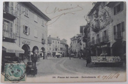 Piazza Del Mercato - Domodossola - CPA 1908 - Andere & Zonder Classificatie