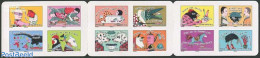 France 2013 Cartoons 12v In Booklet S-a, Mint NH, Nature - Crocodiles - Dogs - Horses - Poultry - Stamp Booklets - Art.. - Neufs