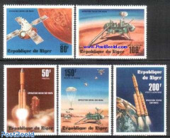 Niger 1977 Viking Mission 5v, Mint NH, Transport - Space Exploration - Niger (1960-...)