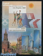 Central Africa 1982 Olympic Games S/s, Imperforated, Mint NH, Sport - Basketball - Olympic Games - Basket-ball