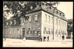 AK Weimar, Wittums Palais Mit Passanten  - Weimar