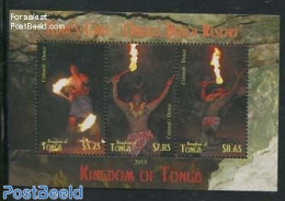 Tonga 2013 Culture, Firedance S/s, Mint NH, Performance Art - Various - Dance & Ballet - Folklore - Dans